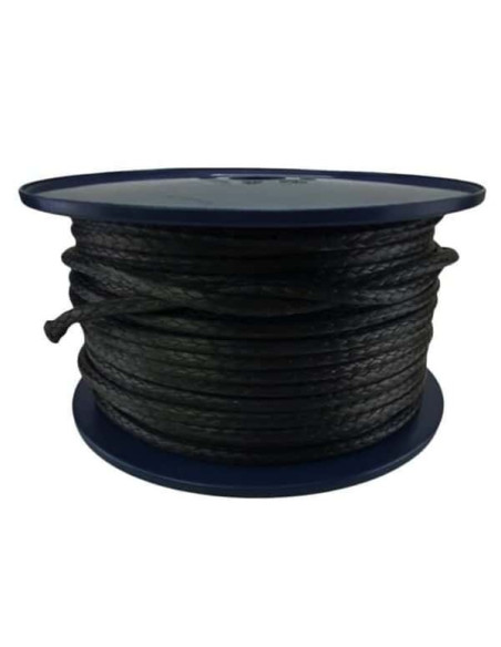 Cabo 100% Dyneema Puro Preto 1,5Mm 300Kg