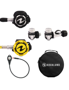 Conjunto Regulador Helix Pro + Octopus + Manómetro + Saco Aqualung | AquaSport