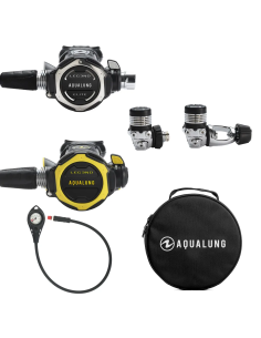 Conjunto Regulador Leg3nd Elite + Octopus + Manómetro + Saco Aqualung | AquaSport 2