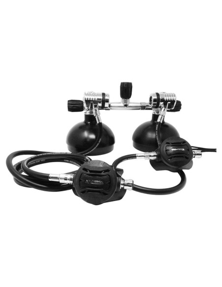 Conjunto Regulador TEK3 Bi-garrafa Apeks | AquaSport
