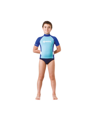 Rash Guard Manga Curta Júnior Rapaz Mares | AquaSport