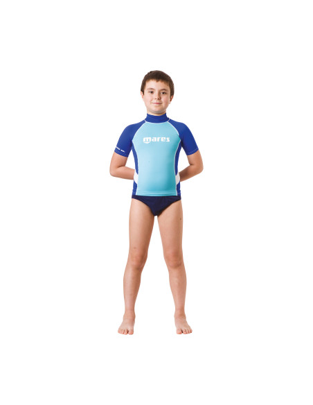 Rash Guard Manga Curta Júnior Rapaz Mares | AquaSport