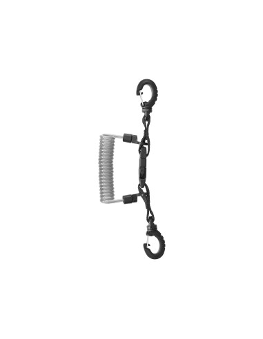 Cordão em Espiral de Aço Inox com Anel Mares | AquaSport