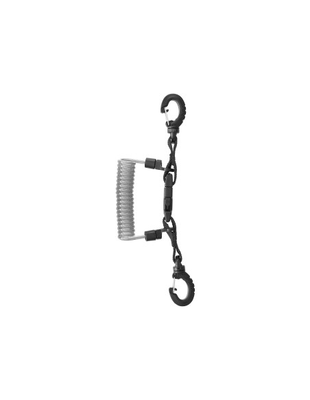Cordão em Espiral de Aço Inox com Anel Mares | AquaSport