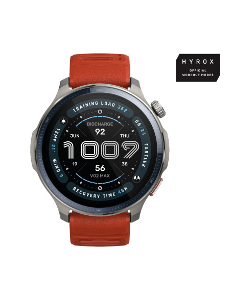 Amazfit Balance 2 3,81 cm (1.5") AMOLED Digital 480 x 480 pixels Ecrã táctil Cinzento Wi-Fi GPS