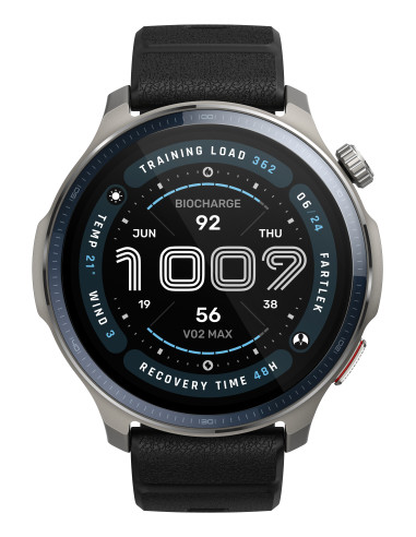 Amazfit Balance 2 3,81 cm (1.5") AMOLED Digital 480 x 480 pixels Ecrã táctil Cinzento Wi-Fi GPS