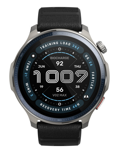 Amazfit Balance 2 3,81 cm (1.5") AMOLED Digital 480 x 480 pixels Ecrã táctil Cinzento Wi-Fi GPS