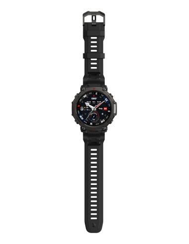 Amazfit T-Rex 3 Pro 3,81 cm (1.5") AMOLED 48 mm Digital 480 x 480 pixels Ecrã táctil Preto Wi-Fi GPS