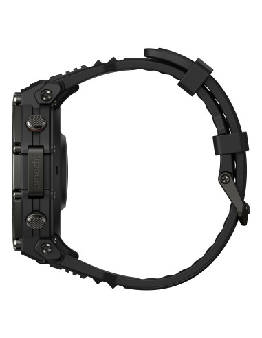 Amazfit T-Rex 3 Pro 3,81 cm (1.5") AMOLED 48 mm Digital 480 x 480 pixels Ecrã táctil Preto Wi-Fi GPS