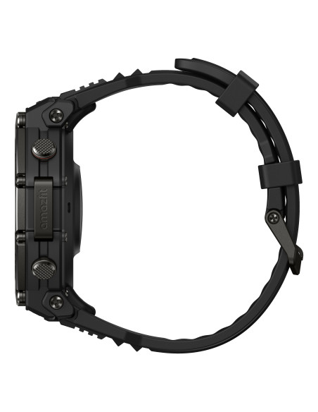 Amazfit T-Rex 3 Pro 3,81 cm (1.5") AMOLED 48 mm Digital 480 x 480 pixels Ecrã táctil Preto Wi-Fi GPS